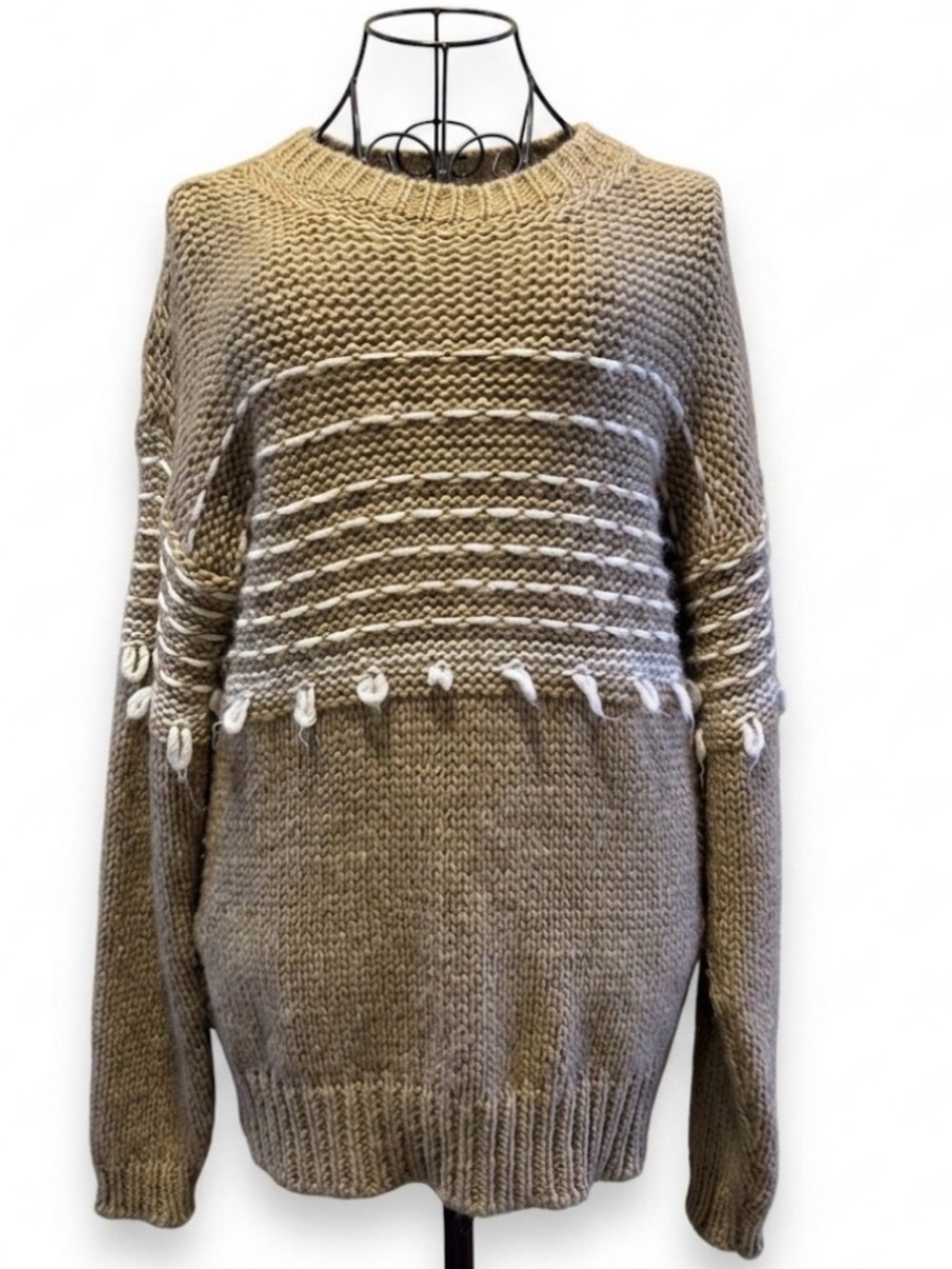 Anthropologie - Elsamanda - Italian Wool Alpaca - Striped Sweater - Small